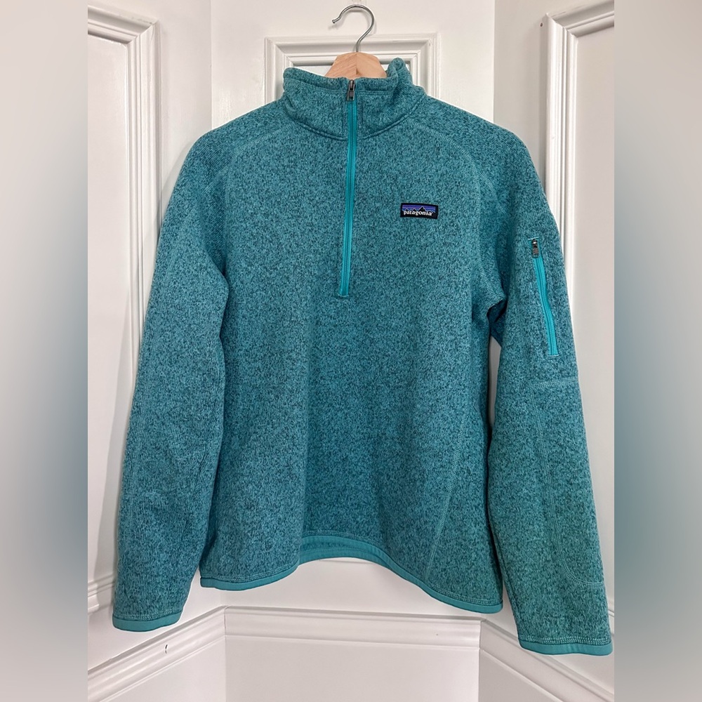 Patagonia Better Sweater 1/4 Zip Beryl Green Women’s Medium Fleece Pullover